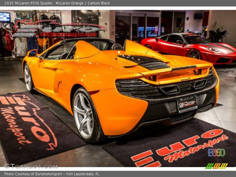 McLaren Orange / Carbon Black 2015 McLaren 650S Spyder