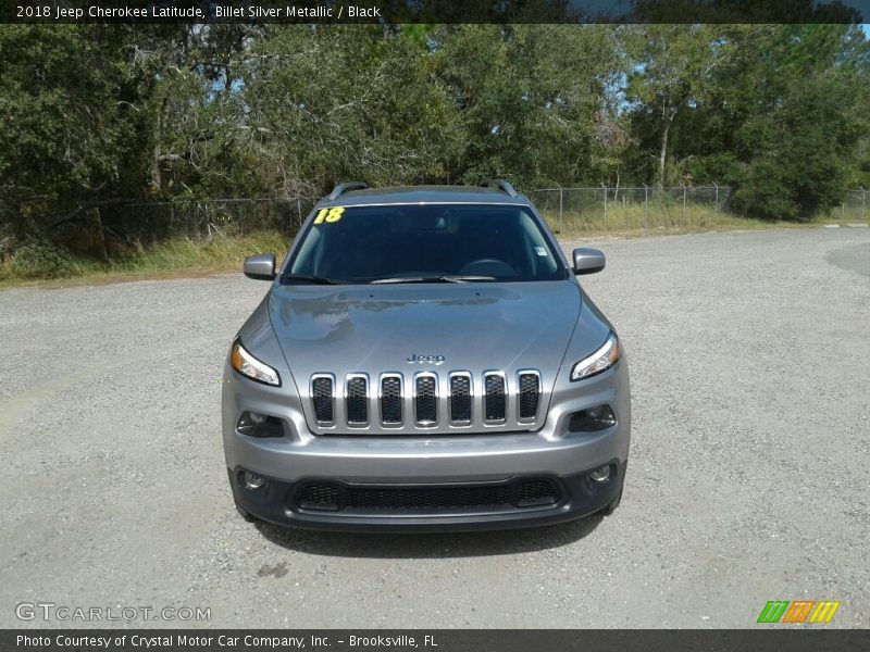 Billet Silver Metallic / Black 2018 Jeep Cherokee Latitude