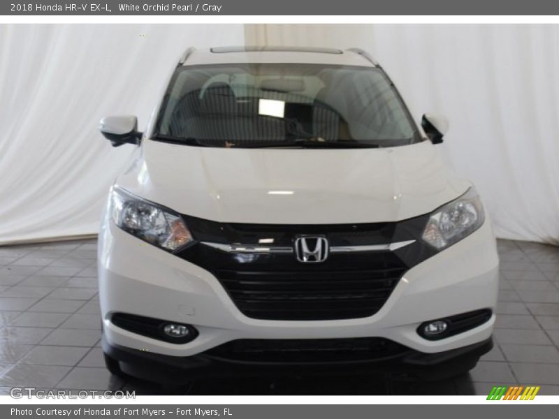 White Orchid Pearl / Gray 2018 Honda HR-V EX-L