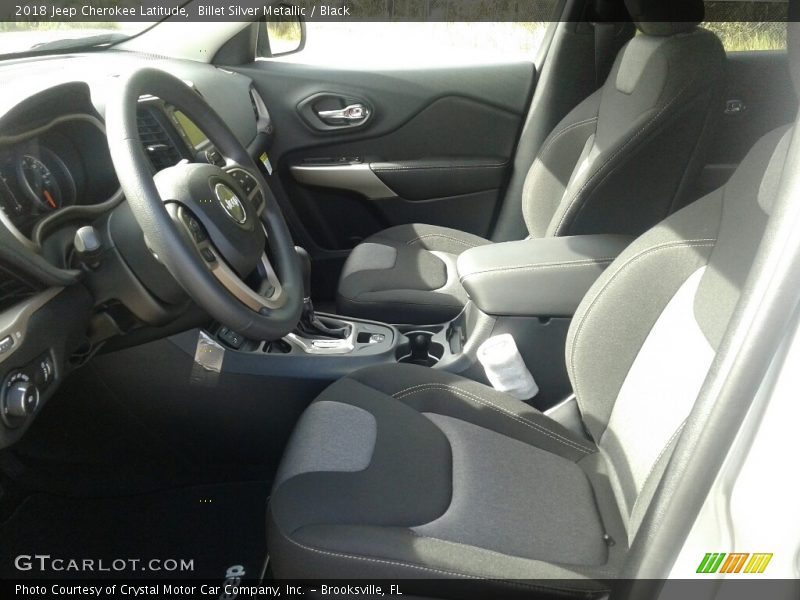 Billet Silver Metallic / Black 2018 Jeep Cherokee Latitude