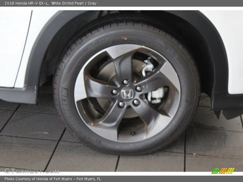 White Orchid Pearl / Gray 2018 Honda HR-V EX-L