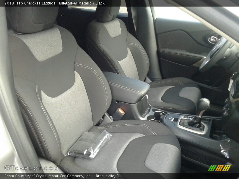 Billet Silver Metallic / Black 2018 Jeep Cherokee Latitude