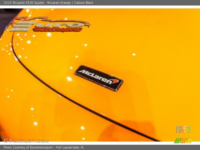 McLaren Orange / Carbon Black 2015 McLaren 650S Spyder