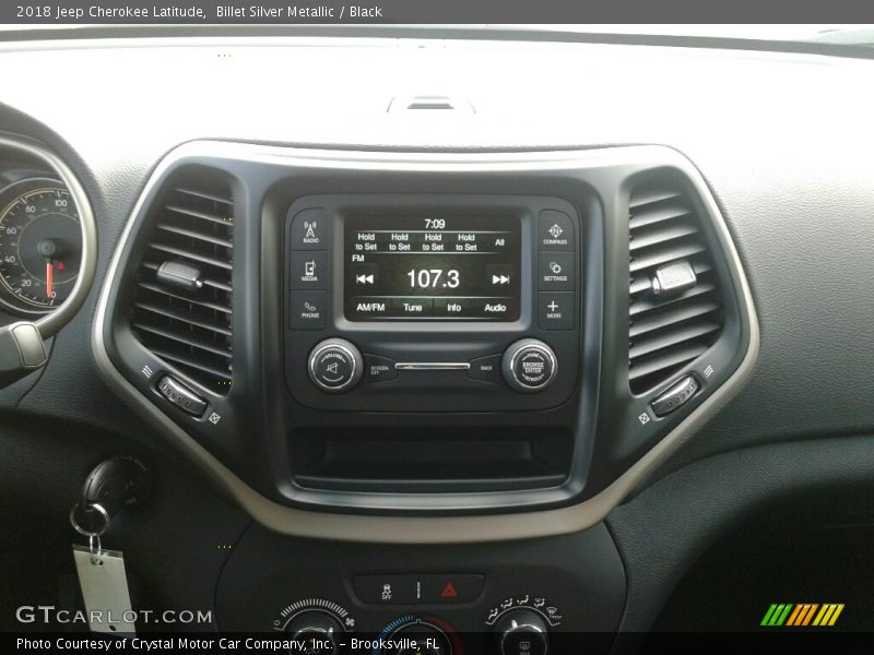 Billet Silver Metallic / Black 2018 Jeep Cherokee Latitude