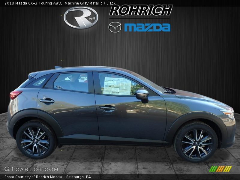 Machine Gray Metallic / Black 2018 Mazda CX-3 Touring AWD