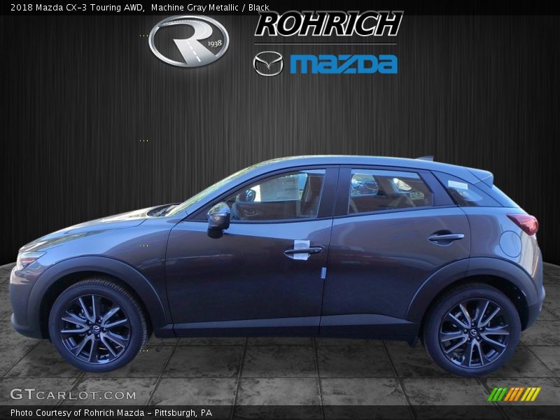 Machine Gray Metallic / Black 2018 Mazda CX-3 Touring AWD