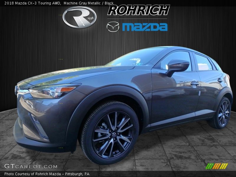 Machine Gray Metallic / Black 2018 Mazda CX-3 Touring AWD