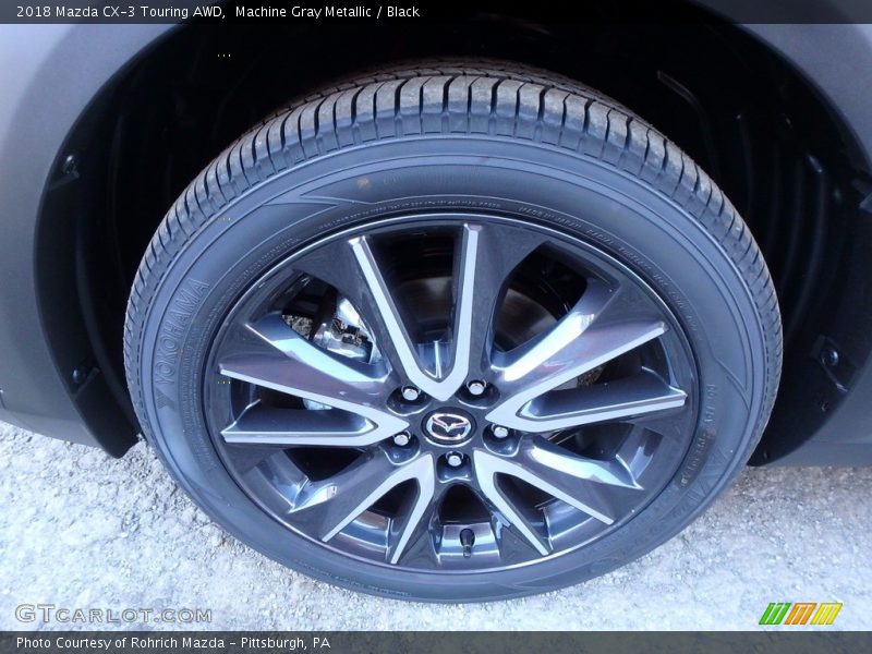 Machine Gray Metallic / Black 2018 Mazda CX-3 Touring AWD