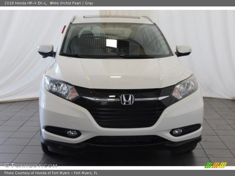 White Orchid Pearl / Gray 2018 Honda HR-V EX-L