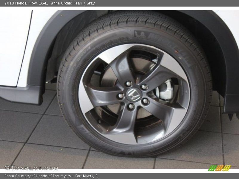 White Orchid Pearl / Gray 2018 Honda HR-V EX-L