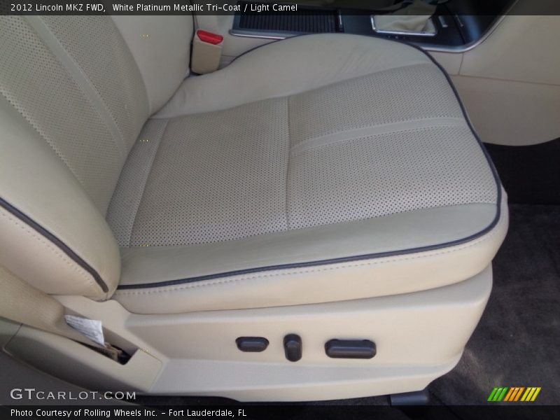 White Platinum Metallic Tri-Coat / Light Camel 2012 Lincoln MKZ FWD