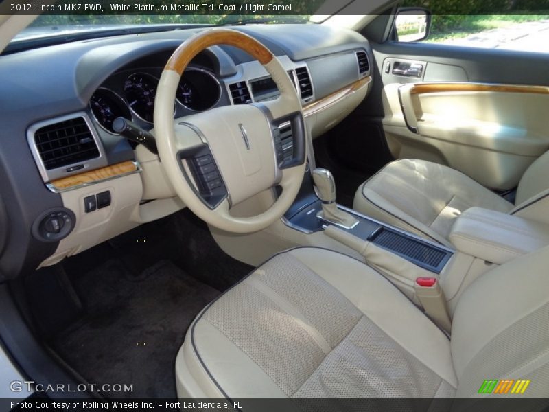 White Platinum Metallic Tri-Coat / Light Camel 2012 Lincoln MKZ FWD