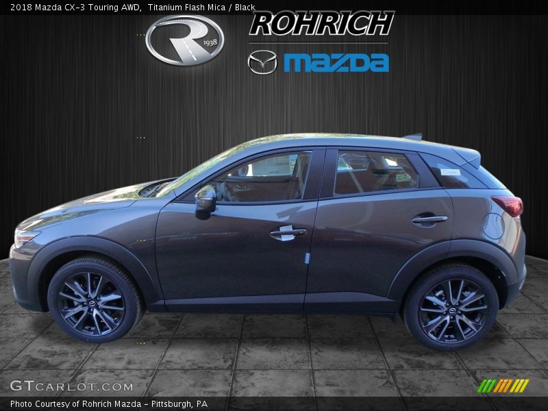 Titanium Flash Mica / Black 2018 Mazda CX-3 Touring AWD
