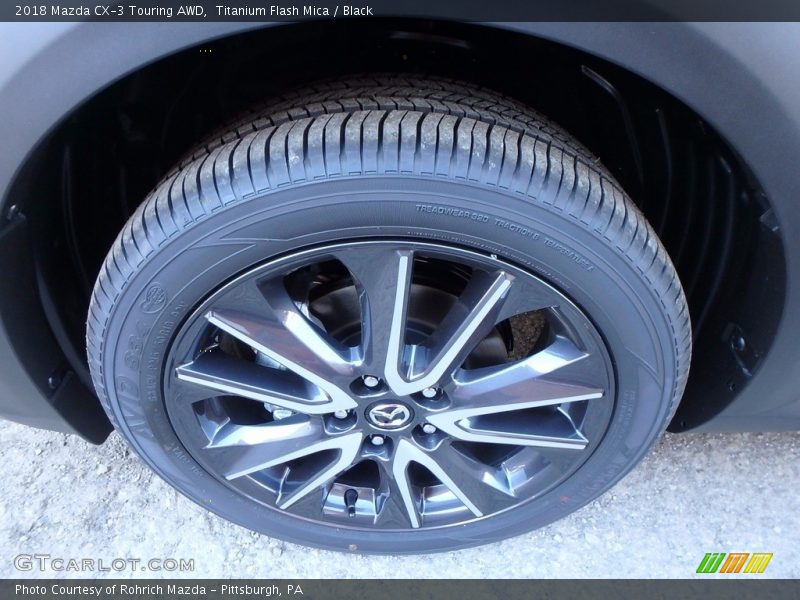 Titanium Flash Mica / Black 2018 Mazda CX-3 Touring AWD