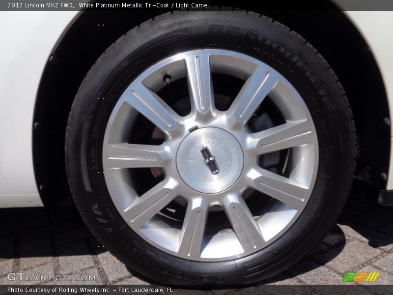 White Platinum Metallic Tri-Coat / Light Camel 2012 Lincoln MKZ FWD