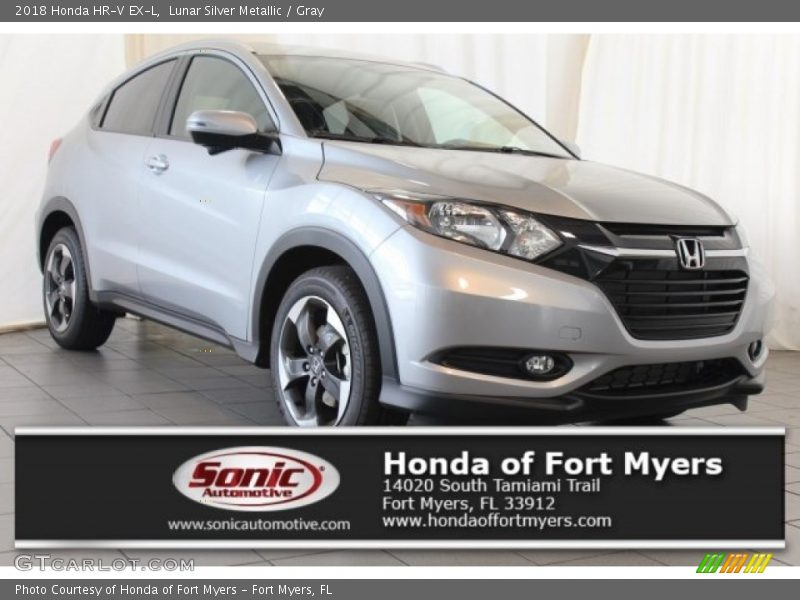 Lunar Silver Metallic / Gray 2018 Honda HR-V EX-L