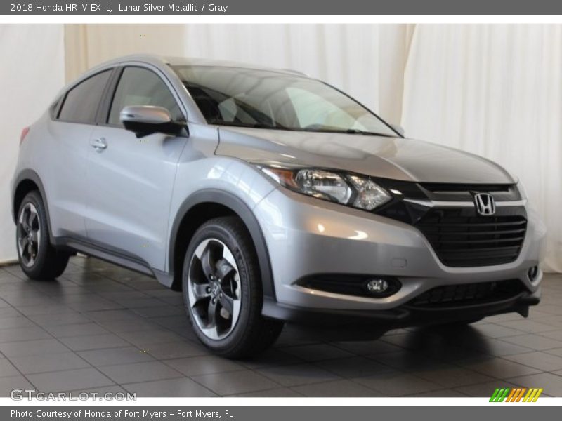 Lunar Silver Metallic / Gray 2018 Honda HR-V EX-L