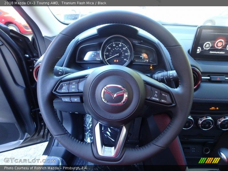Titanium Flash Mica / Black 2018 Mazda CX-3 Touring AWD