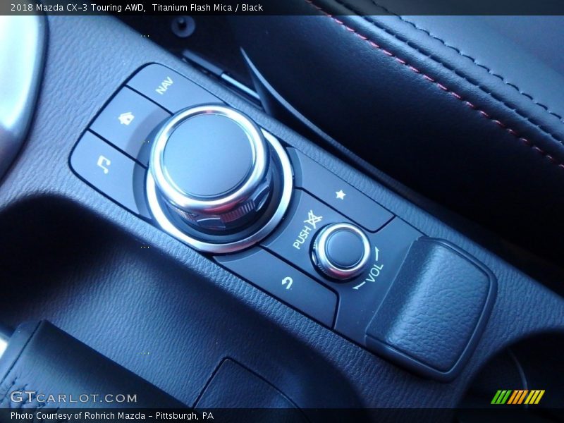 Titanium Flash Mica / Black 2018 Mazda CX-3 Touring AWD