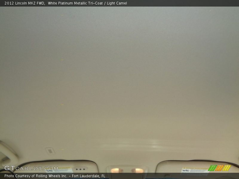 White Platinum Metallic Tri-Coat / Light Camel 2012 Lincoln MKZ FWD