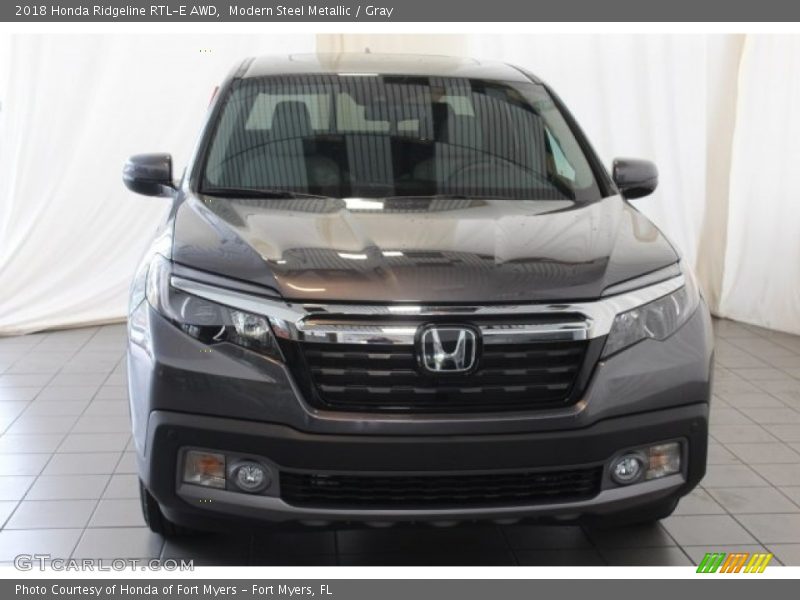 Modern Steel Metallic / Gray 2018 Honda Ridgeline RTL-E AWD