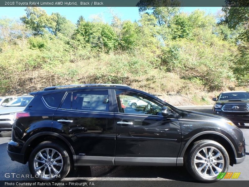 Black / Black 2018 Toyota RAV4 Limited AWD Hybrid