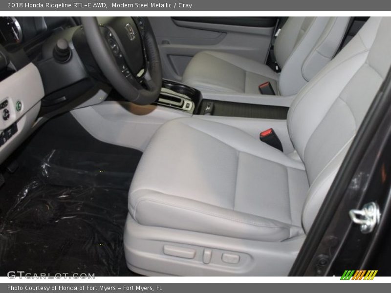 Modern Steel Metallic / Gray 2018 Honda Ridgeline RTL-E AWD