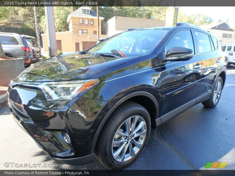 Black / Black 2018 Toyota RAV4 Limited AWD Hybrid