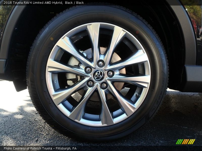 Black / Black 2018 Toyota RAV4 Limited AWD Hybrid