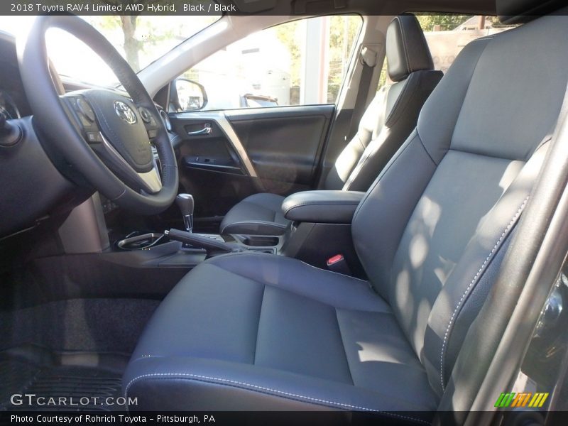 Black / Black 2018 Toyota RAV4 Limited AWD Hybrid