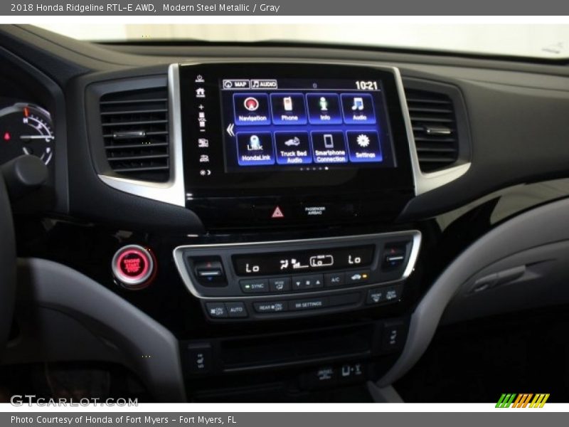 Modern Steel Metallic / Gray 2018 Honda Ridgeline RTL-E AWD