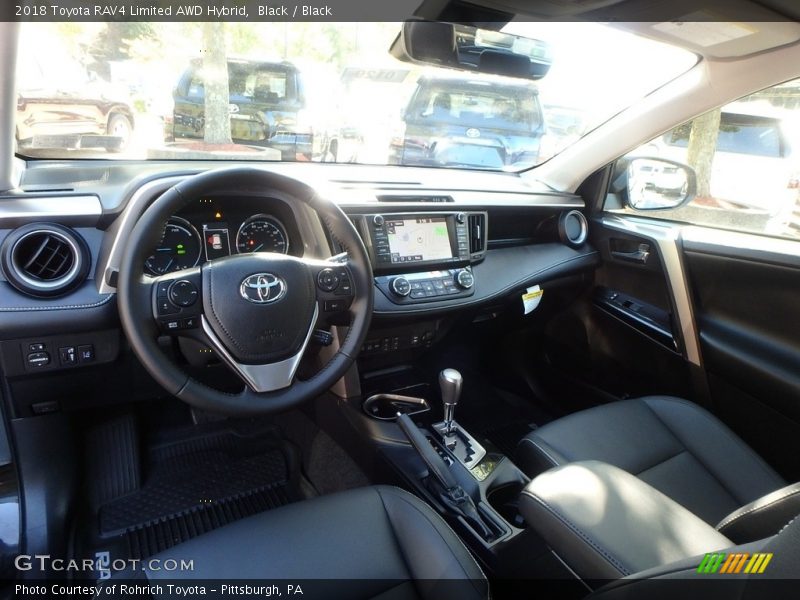 Black / Black 2018 Toyota RAV4 Limited AWD Hybrid