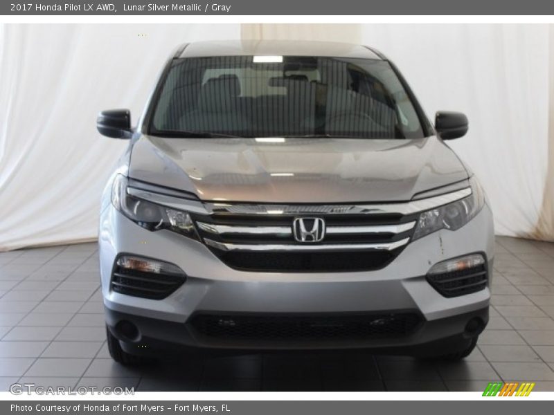Lunar Silver Metallic / Gray 2017 Honda Pilot LX AWD