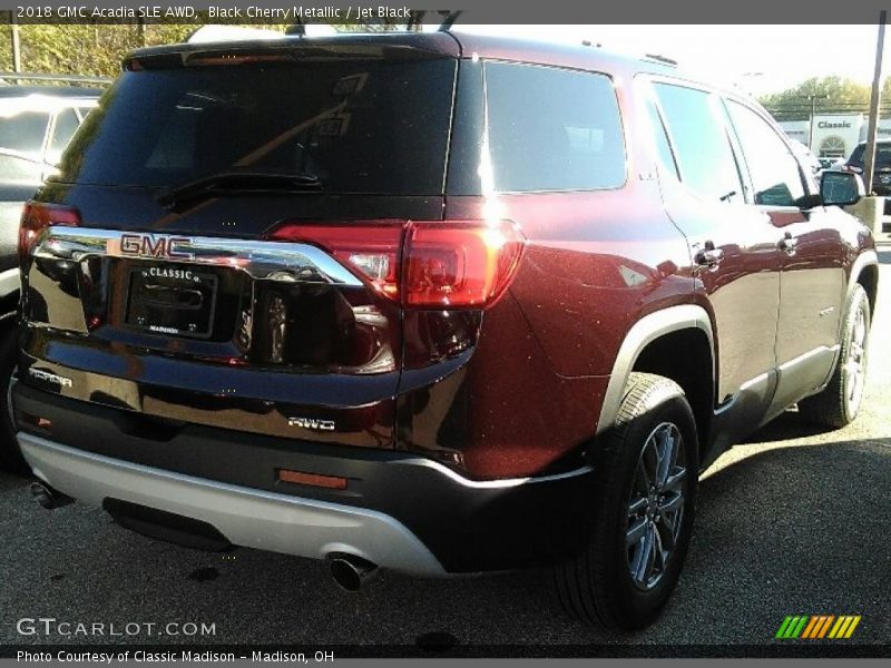 Black Cherry Metallic / Jet Black 2018 GMC Acadia SLE AWD