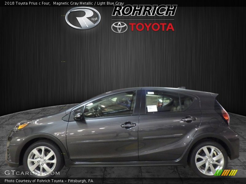 Magnetic Gray Metallic / Light Blue Gray 2018 Toyota Prius c Four