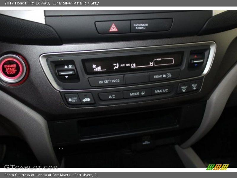 Lunar Silver Metallic / Gray 2017 Honda Pilot LX AWD