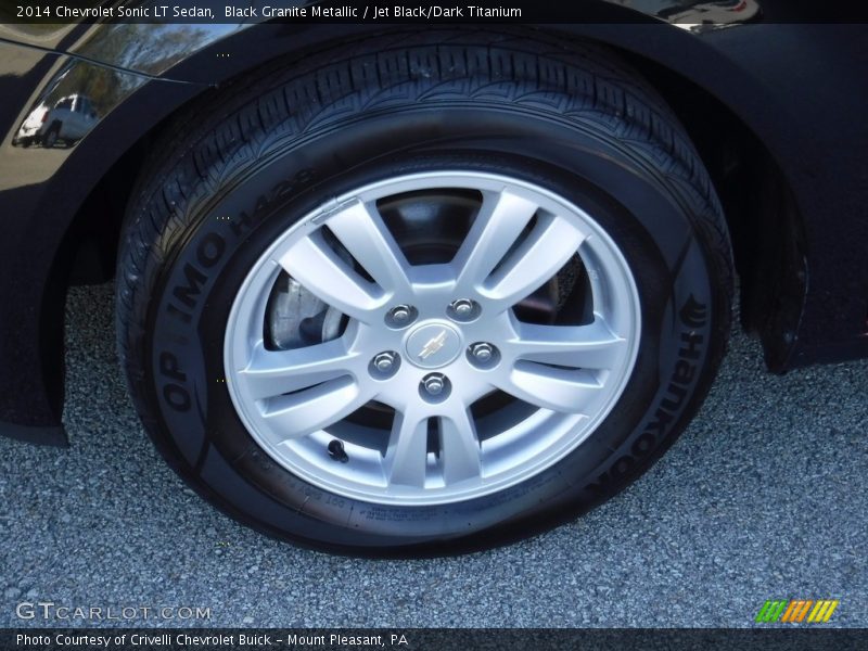 Black Granite Metallic / Jet Black/Dark Titanium 2014 Chevrolet Sonic LT Sedan