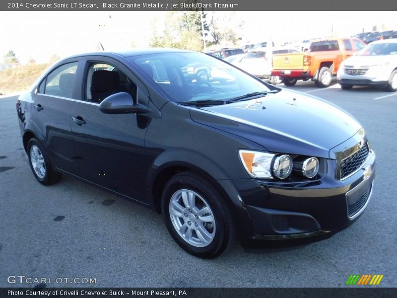 Black Granite Metallic / Jet Black/Dark Titanium 2014 Chevrolet Sonic LT Sedan