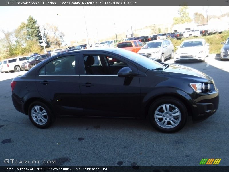 Black Granite Metallic / Jet Black/Dark Titanium 2014 Chevrolet Sonic LT Sedan