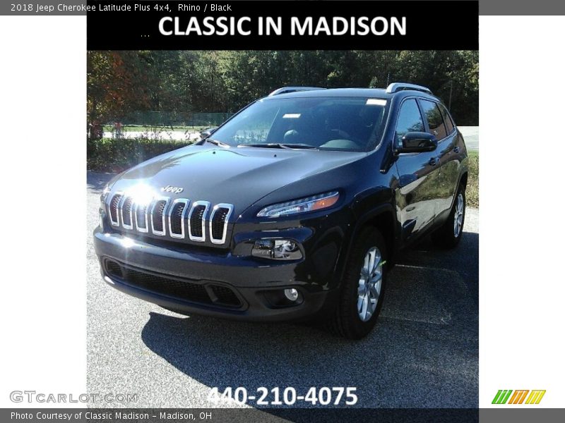 Rhino / Black 2018 Jeep Cherokee Latitude Plus 4x4