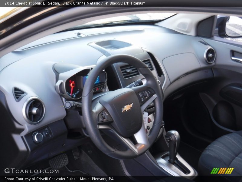 Black Granite Metallic / Jet Black/Dark Titanium 2014 Chevrolet Sonic LT Sedan