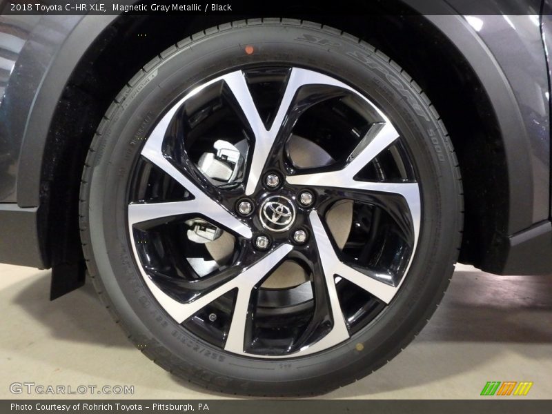 Magnetic Gray Metallic / Black 2018 Toyota C-HR XLE