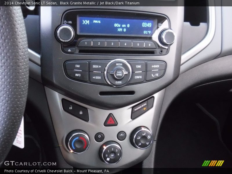 Black Granite Metallic / Jet Black/Dark Titanium 2014 Chevrolet Sonic LT Sedan