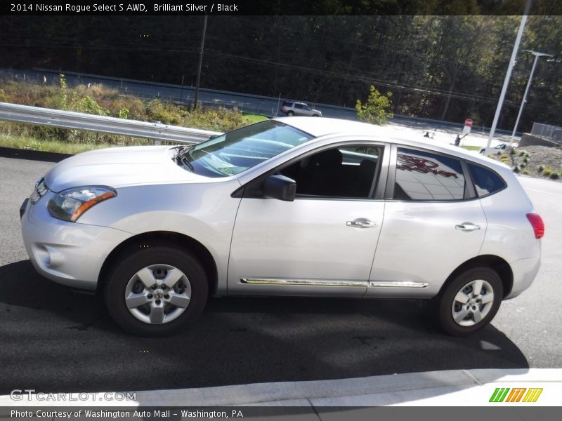 Brilliant Silver / Black 2014 Nissan Rogue Select S AWD