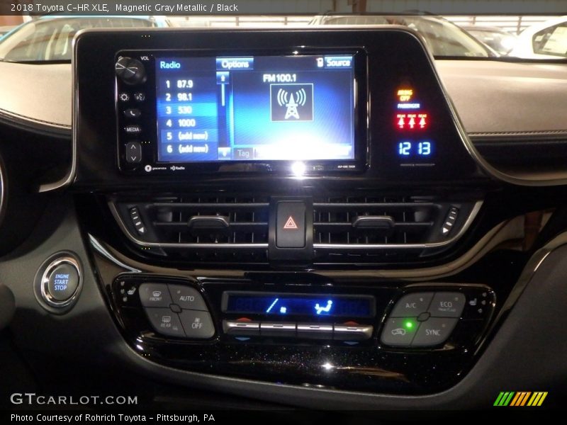 Magnetic Gray Metallic / Black 2018 Toyota C-HR XLE