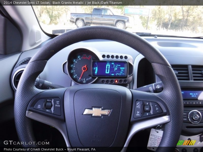 Black Granite Metallic / Jet Black/Dark Titanium 2014 Chevrolet Sonic LT Sedan