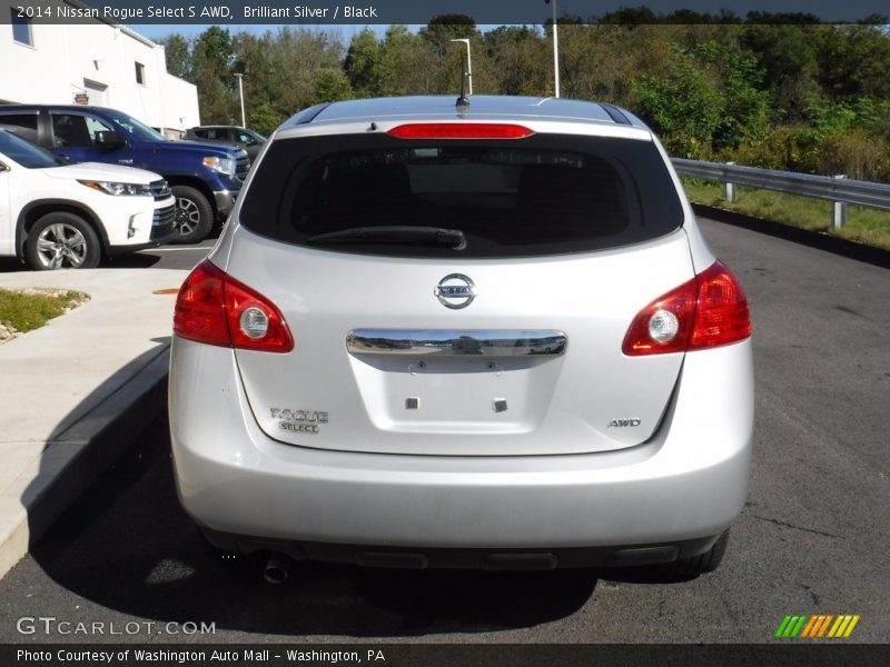 Brilliant Silver / Black 2014 Nissan Rogue Select S AWD