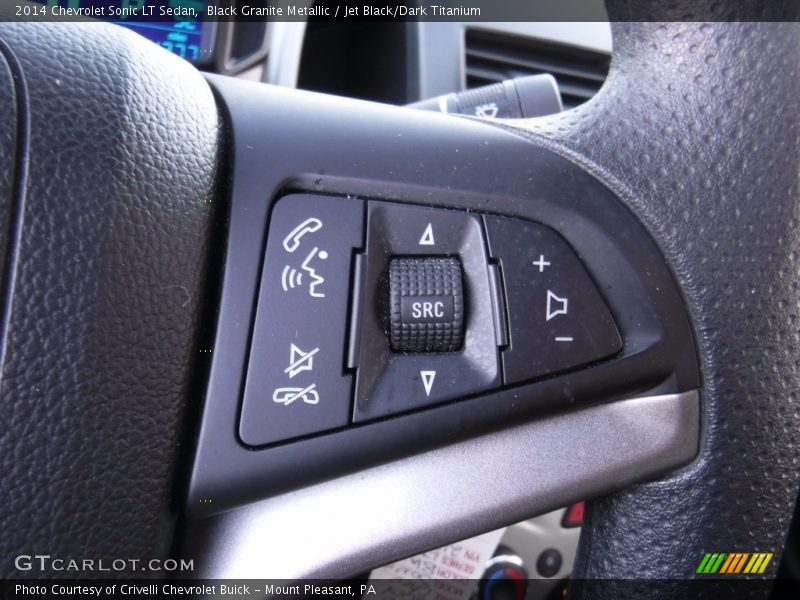 Black Granite Metallic / Jet Black/Dark Titanium 2014 Chevrolet Sonic LT Sedan