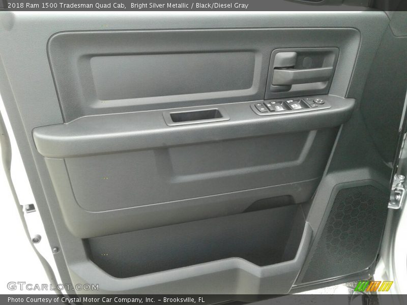 Bright Silver Metallic / Black/Diesel Gray 2018 Ram 1500 Tradesman Quad Cab