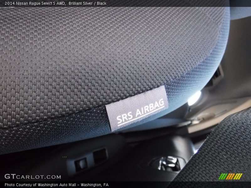 Brilliant Silver / Black 2014 Nissan Rogue Select S AWD